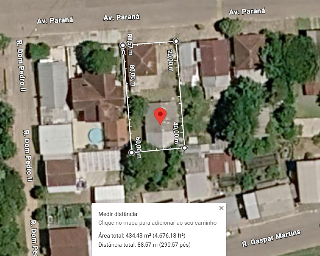 TERRENO, COM BENFEITORIAS, COM ÁREA DE 435m² EM SÃO MARCOS