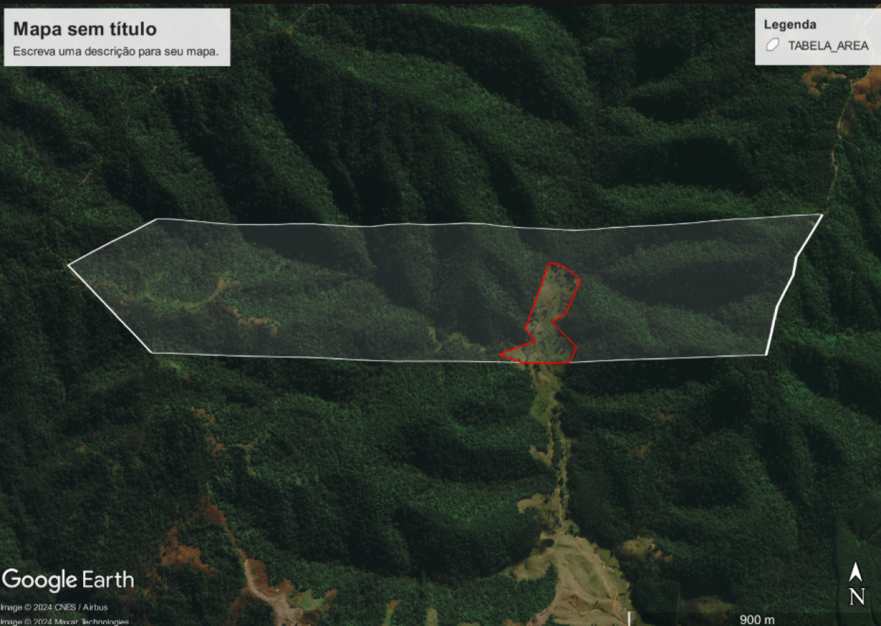 TERRENO COM ÁREA DE 109,18 HA EM RIO DO CAMPO/SC