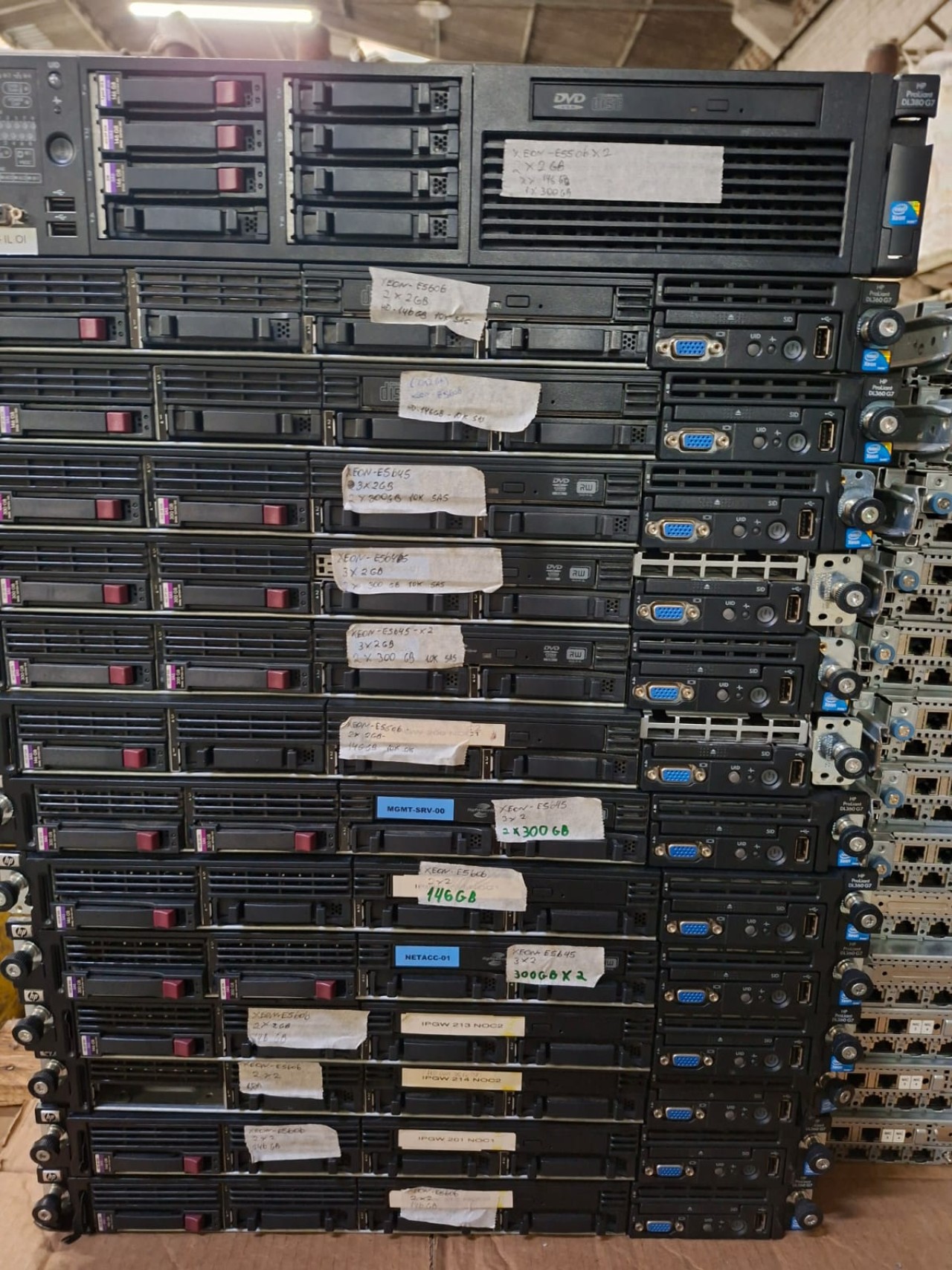 69 SERVIDORES DE RACK DELL, IBM E HP EM FAZENDA RIO GRANDE/PR